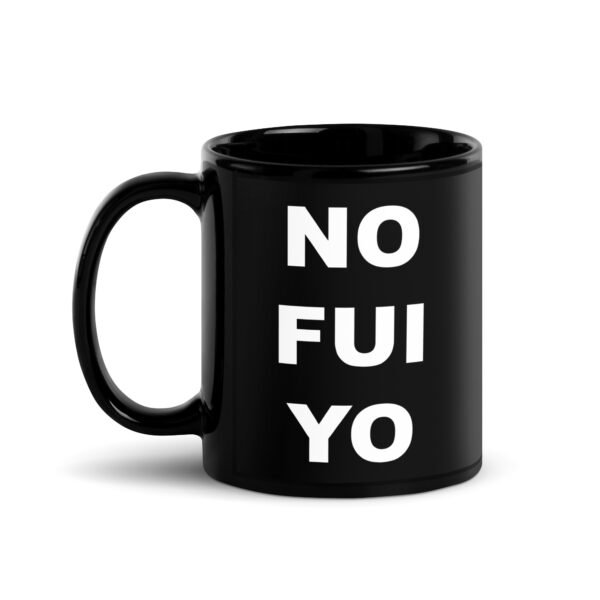Taza divertida de gatos. NO FUI YO. Gato con explosión nuclear y cara de no haber roto un plato. Regalo original. Color negro