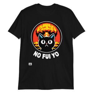 Camiseta de gato No Fui Yo negra