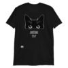 Camiseta gato juzgándote 24/7 negro