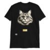 Camiseta el gato de da vinci negro