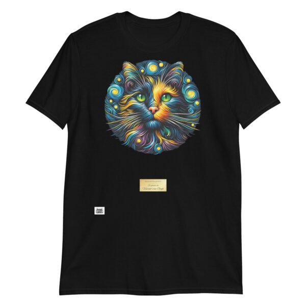 Camiseta el gato de VAN GOGH negro