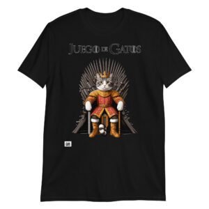 Camiseta JUEGO DE GATOS negro