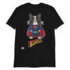 Camiseta gatos SUPERCAT negro