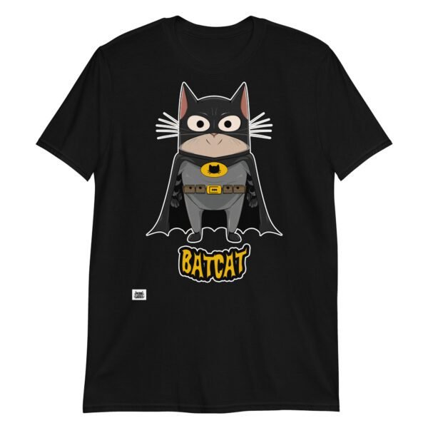 Camiseta gatos BATCAT negro