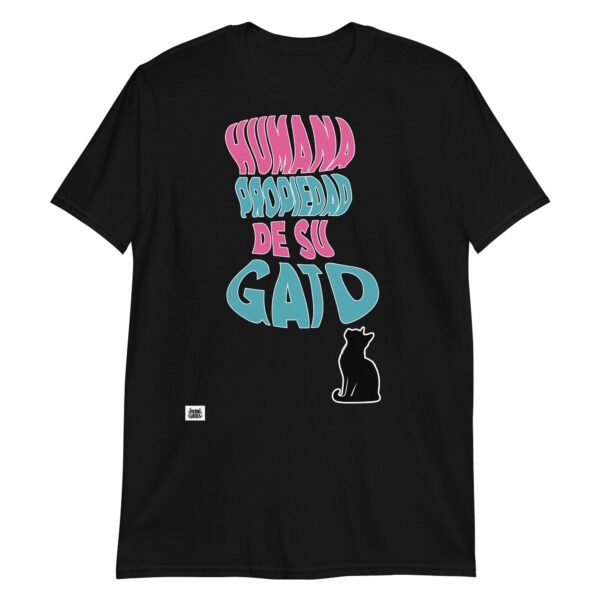 Camiseta Humana propiedad de su gato negro