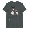 Camiseta gato egípcio y gato moderno gris oscuro