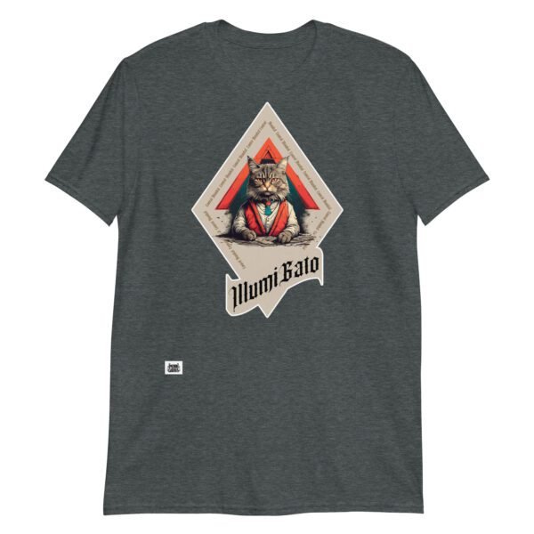 Camiseta gato illuminati gris oscuro