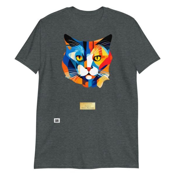 Camiseta el gato de kandinski gris oscuro