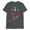Camiseta gatos SUPERCAT gris oscuro