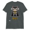 Camiseta gatos BATCAT gris oscuro