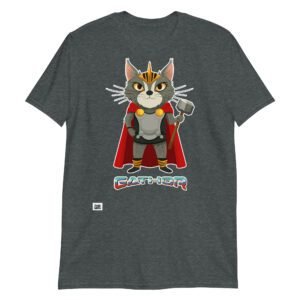 Camiseta gatos GATHOR gris oscuro