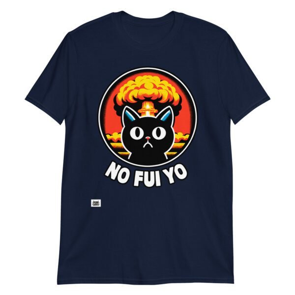 Camiseta de gato No Fui Yo azul marino