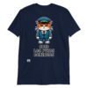 Camiseta gato odio los domingos azul
