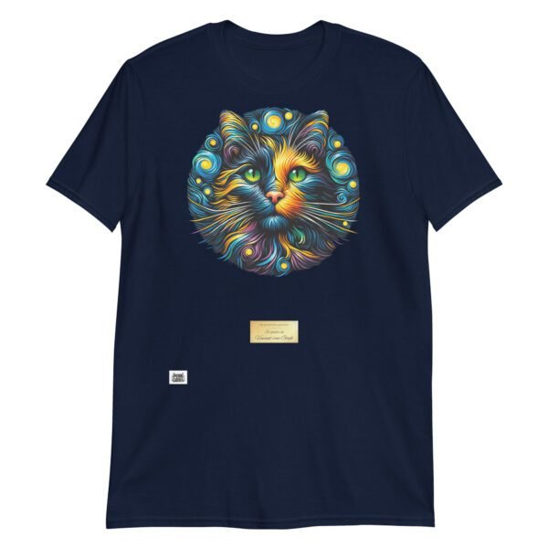 Camiseta el gato de VAN GOGH azul