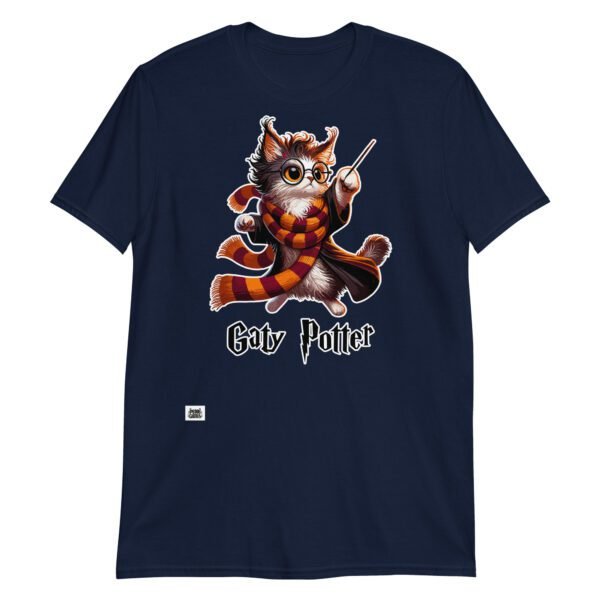 Camiseta gatos GATY POTTER azul