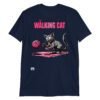 Camiseta gatos THE WALKING CAT azul