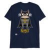 Camiseta gatos BATCAT azul