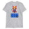 Camiseta de gato gamer 7 vidas gris