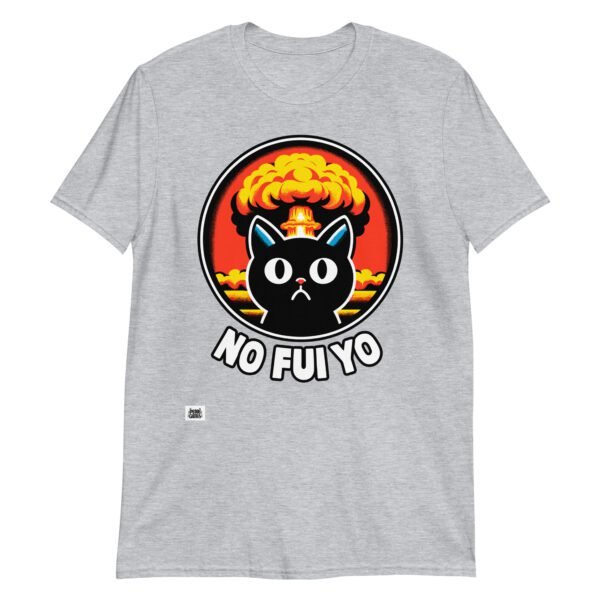 Camiseta de gato No Fui Yo gris