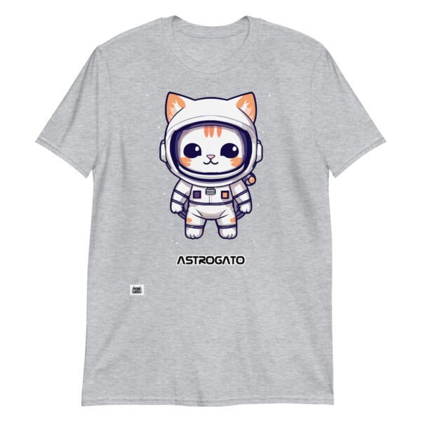 Camiseta de gato astronauta AstroGato gris