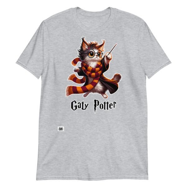 Camiseta gatos GATY POTTER gris