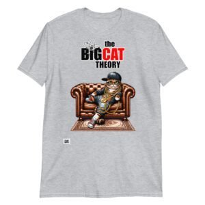 Camiseta gatos THE BIG CAT THEORY gris