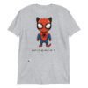 Camiseta gatos SPIDER-CAT gris