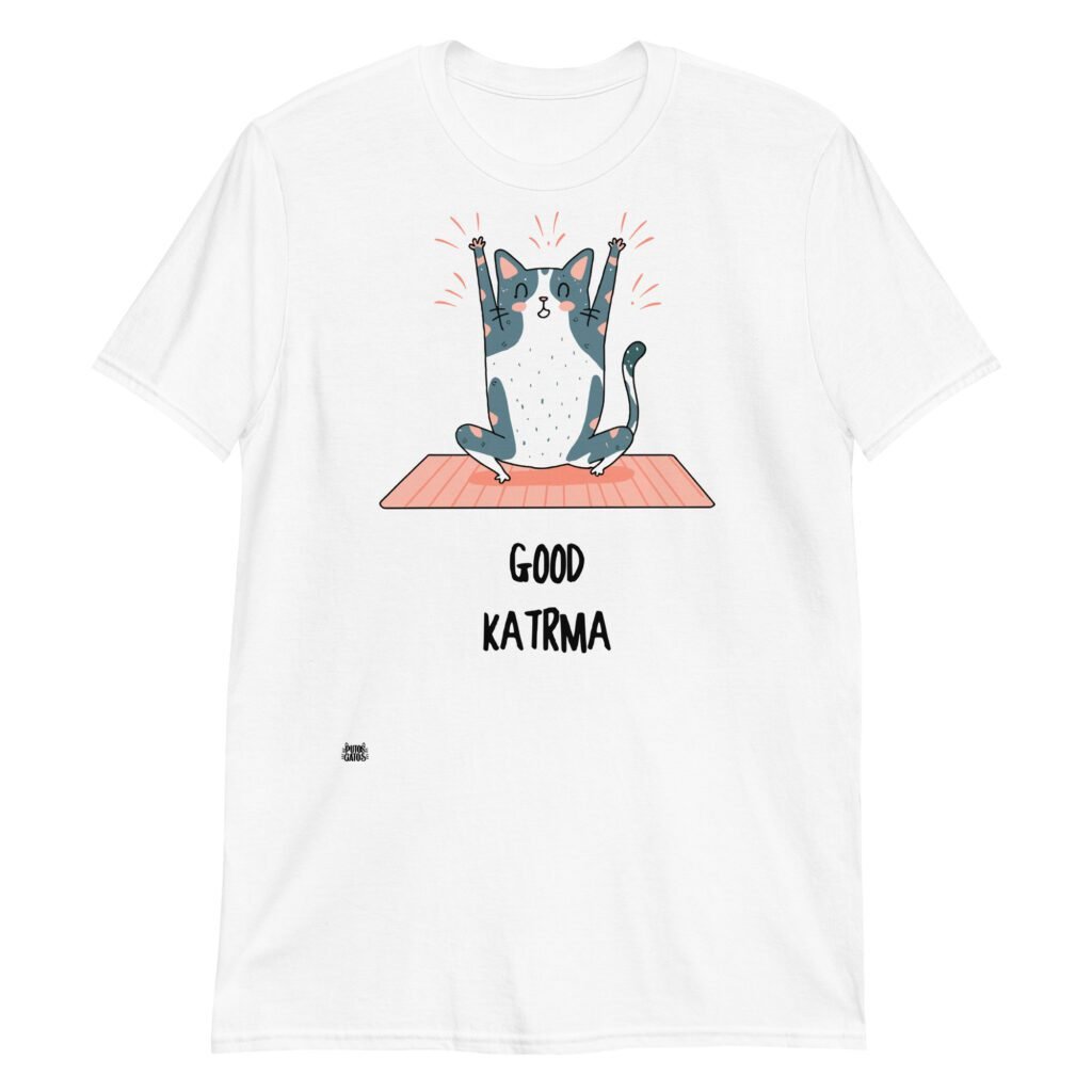 Camiseta de gato Good Katrma blanca
