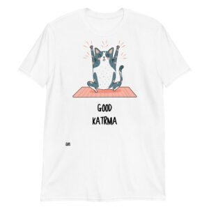 Camiseta de gato Good Katrma blanca