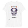 Camiseta de gato astronauta AstroGato blanco