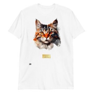 Camiseta el gato de rembrandt blanco