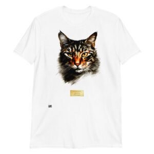 Camiseta el gato de caravaggio blanco