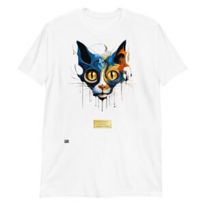 Camiseta el gato de dalí blanco