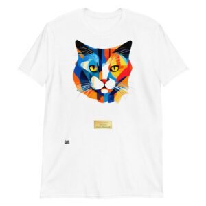 Camiseta el gato de kandinski blanco