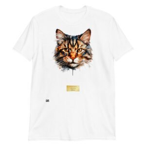 Camiseta el gato de rubens blanco