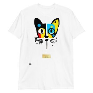 Camiseta el gato de joan miró blanco