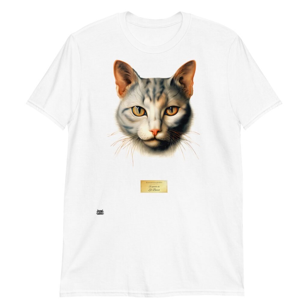 Camiseta el gato de el bosco  blanco