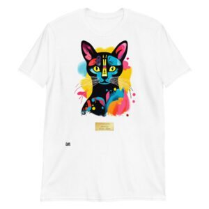 Camiseta el gato de frida khalo blanco
