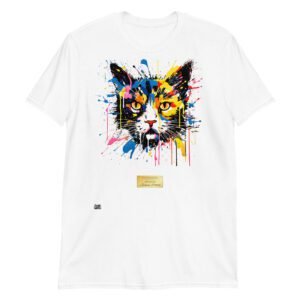 Camiseta el gato de JACKSON POLLOCK blanco