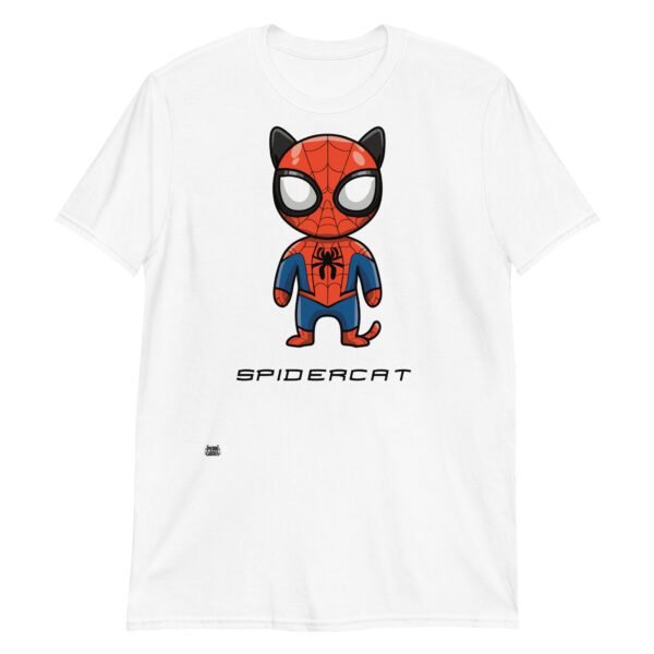 Camiseta gatos SPIDER-CAT blanco