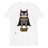 Camiseta gatos BATCAT blanco