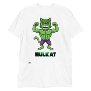 Camiseta gatos HULKAT blanco