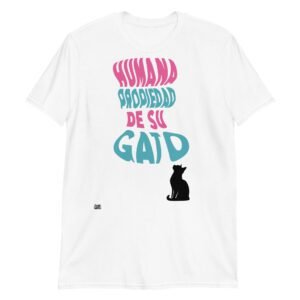 Camiseta Humana propiedad de su gato blanco