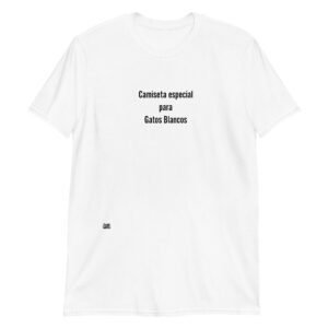Camiseta ESPECIAL PARA GATOS BLANCOS