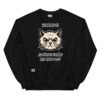 Sudadera gato ¿DÓNDE ESTÁN MIS HUEVOS? negro