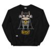 Sudadera original de gatos. BATCAT. Inspirada en BatMan. Gato disfrazado de murciélago con capa. El superhéroe que necesitas para combatir el mal y el bien. Color negro