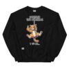 Sudadera divertida de gatos. DUERMO 16H DIARIAS Y TÚ NO. Sudaderas originales para amantes de los gatos. Color negro