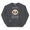 Sudadera gato ¿DÓNDE ESTÁN MIS HUEVOS? gris oscuro