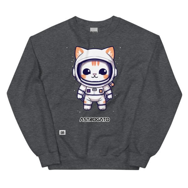 Sudadera gato astronauta ASTROGATO gris oscuro