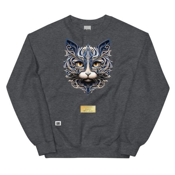 Sudadera divertida el gato de ESCHER. Sudadera original inspirada en el estilo del artista. Para amantes del arte y los gatos. Color gris oscuro